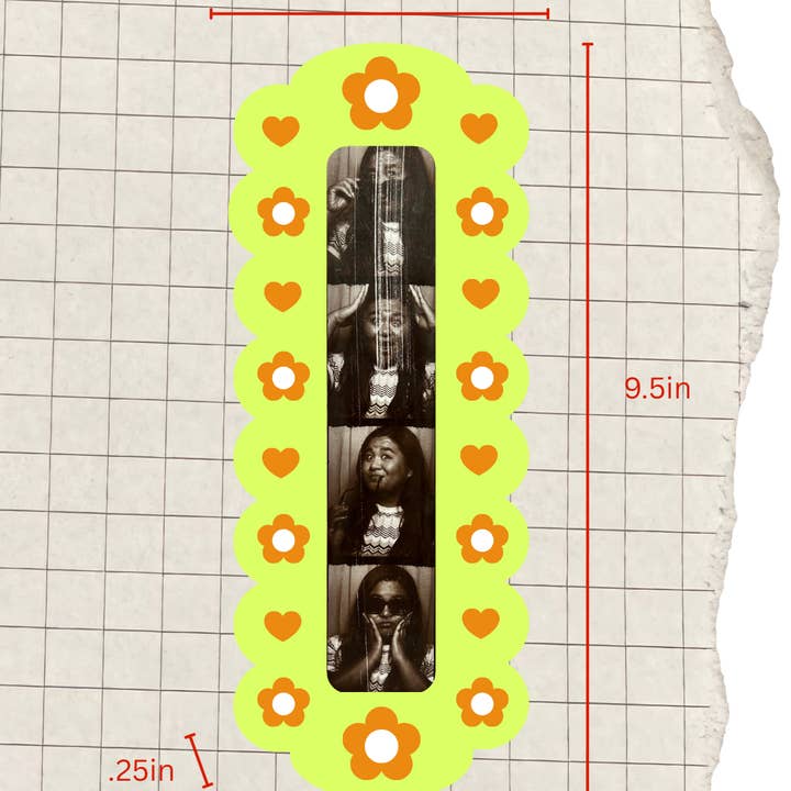 My Social Gal - Wholesale Picture frame - Flower Power Photo Booth Magnetic Picture Frame 1