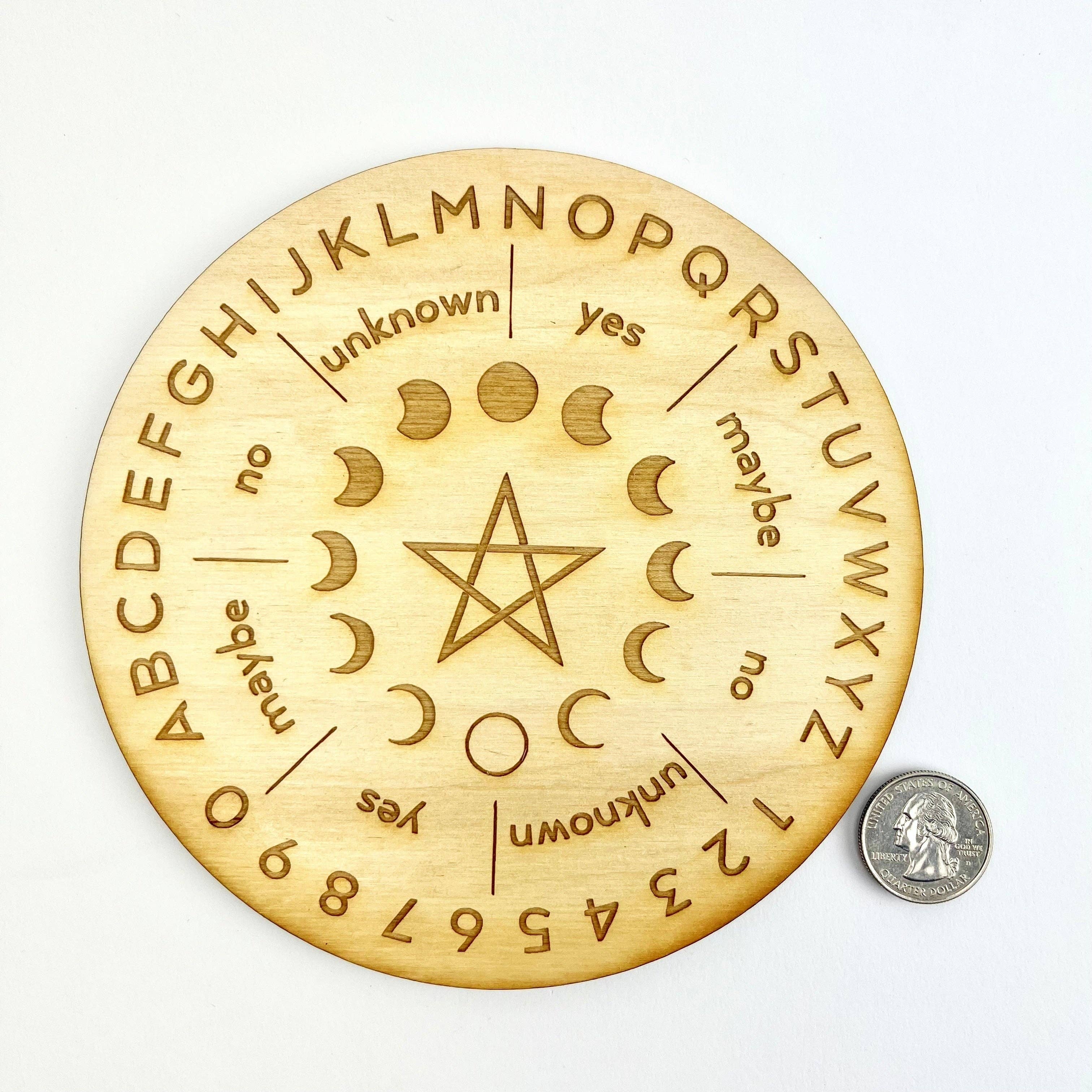 Pelham Grayson Rose - Wholesale Meditation Supplies - Pentagram | Pendulum Board w/ Description2