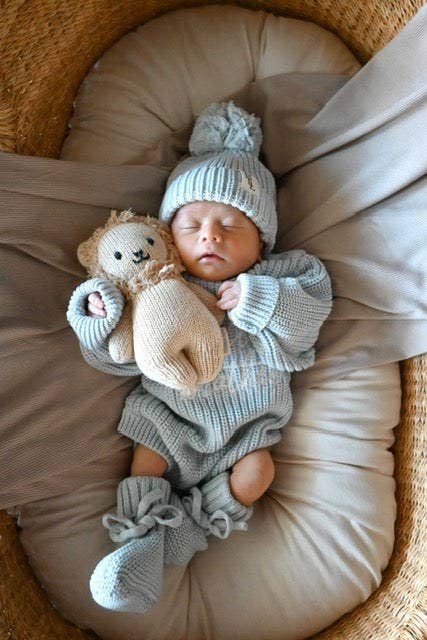 Brave Little Lamb the Label - Wholesale Booties - Baby - Knit Tie Booties9