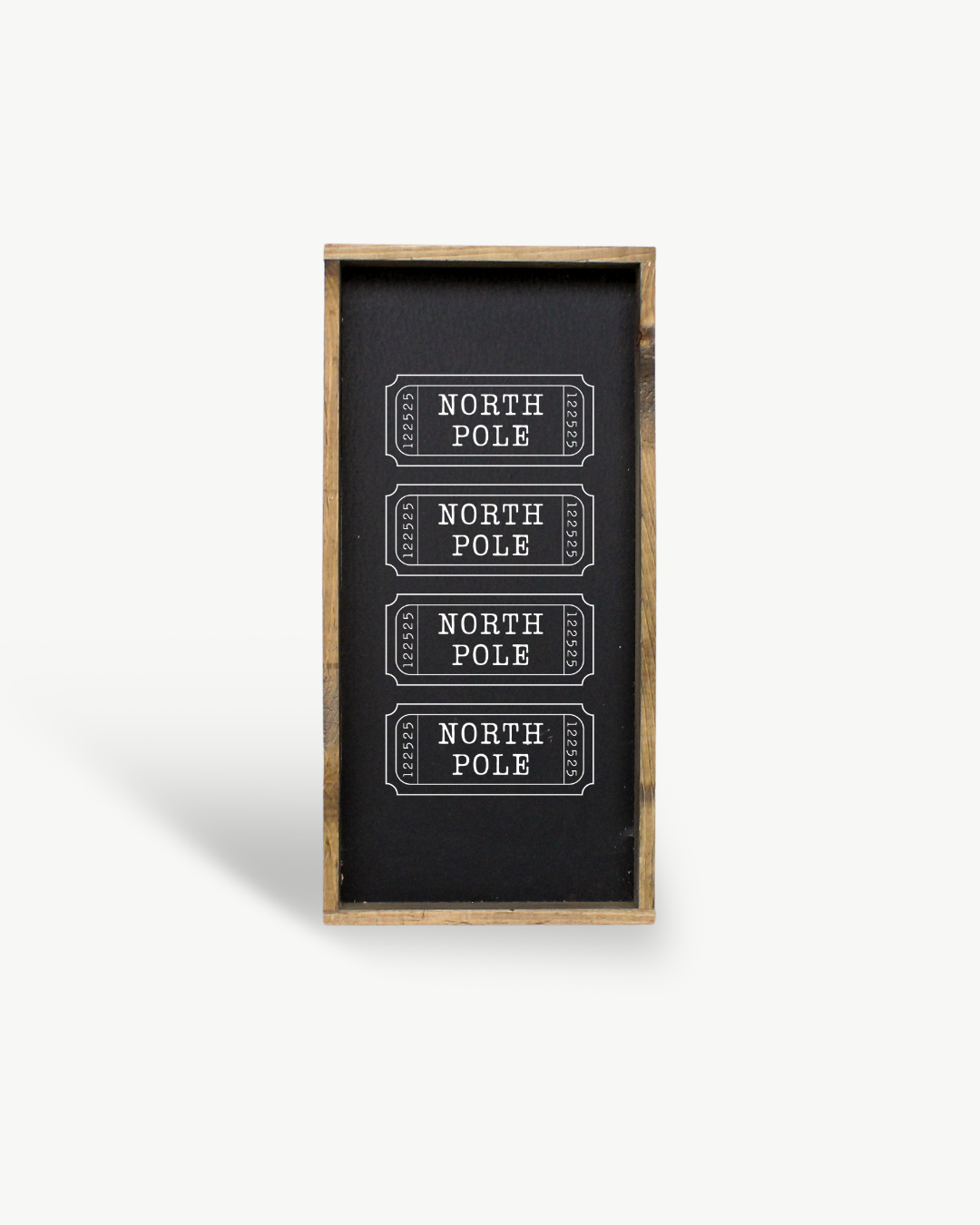 Williamraedesigns - Wholesale Christmas Decoration - North Pole Tickets Framed Holiday Print - Christmas Art4