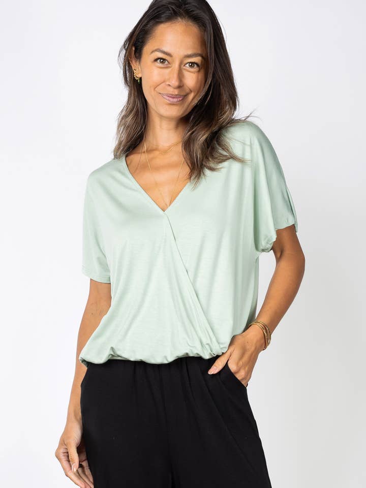 Luna vändbar topp (Seafoam) för wholesale av Ten Tomorrow