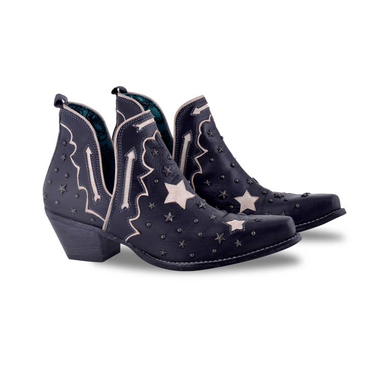 Lone Star Sky Split-Top Leather Boots for wholesale by Myra Bag