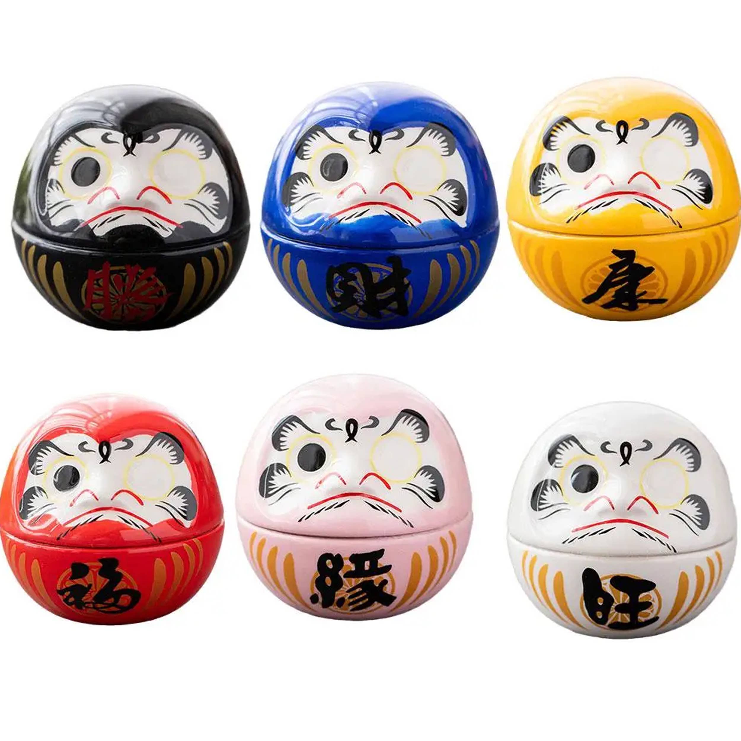 Buddha Ayurveda – wholesale Decorative tabletop object – Japanese Ceramic Daruma Doll For Home Decor 11