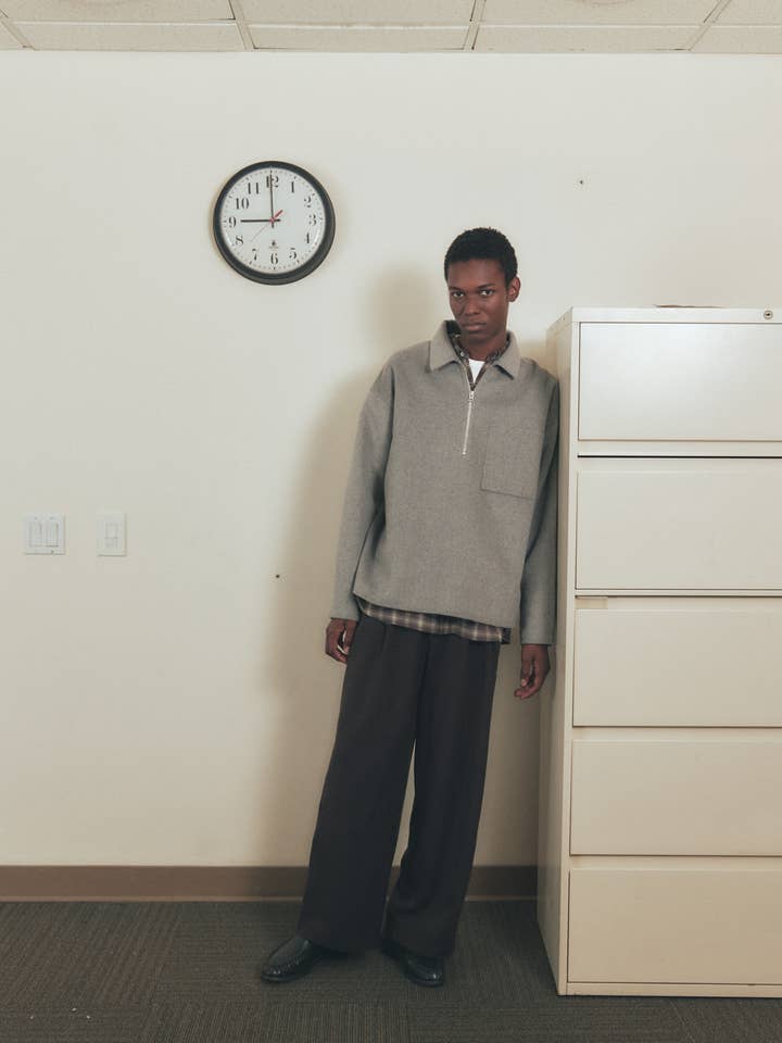 Clark-sweateren | Halv-zip kogt uldtrøje for engroshandel hos Common Market