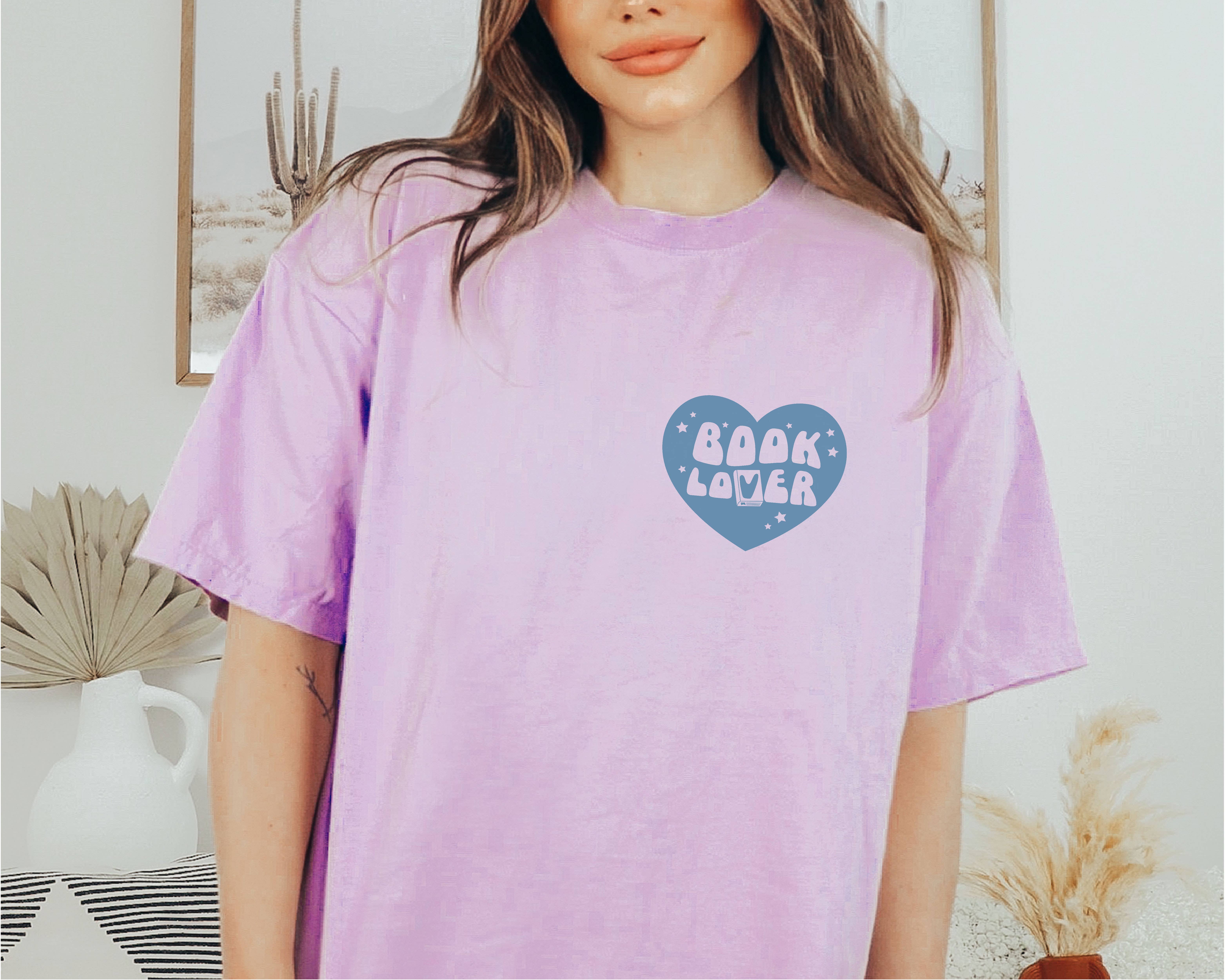 P E T I T R U E - Vendita all'ingrosso Maglietta serigrafata - Donna - T-shirt Graphic Tee Comfort Colors per amanti dei libri, top alla moda8