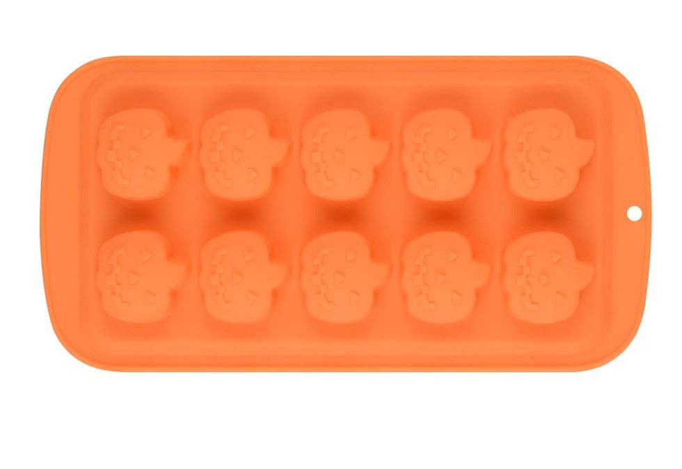 Starlight Wholesale LLC. - Wholesale Chocolate/Candy Mold - Halloween's 10 cavity pumpkin shape mold0