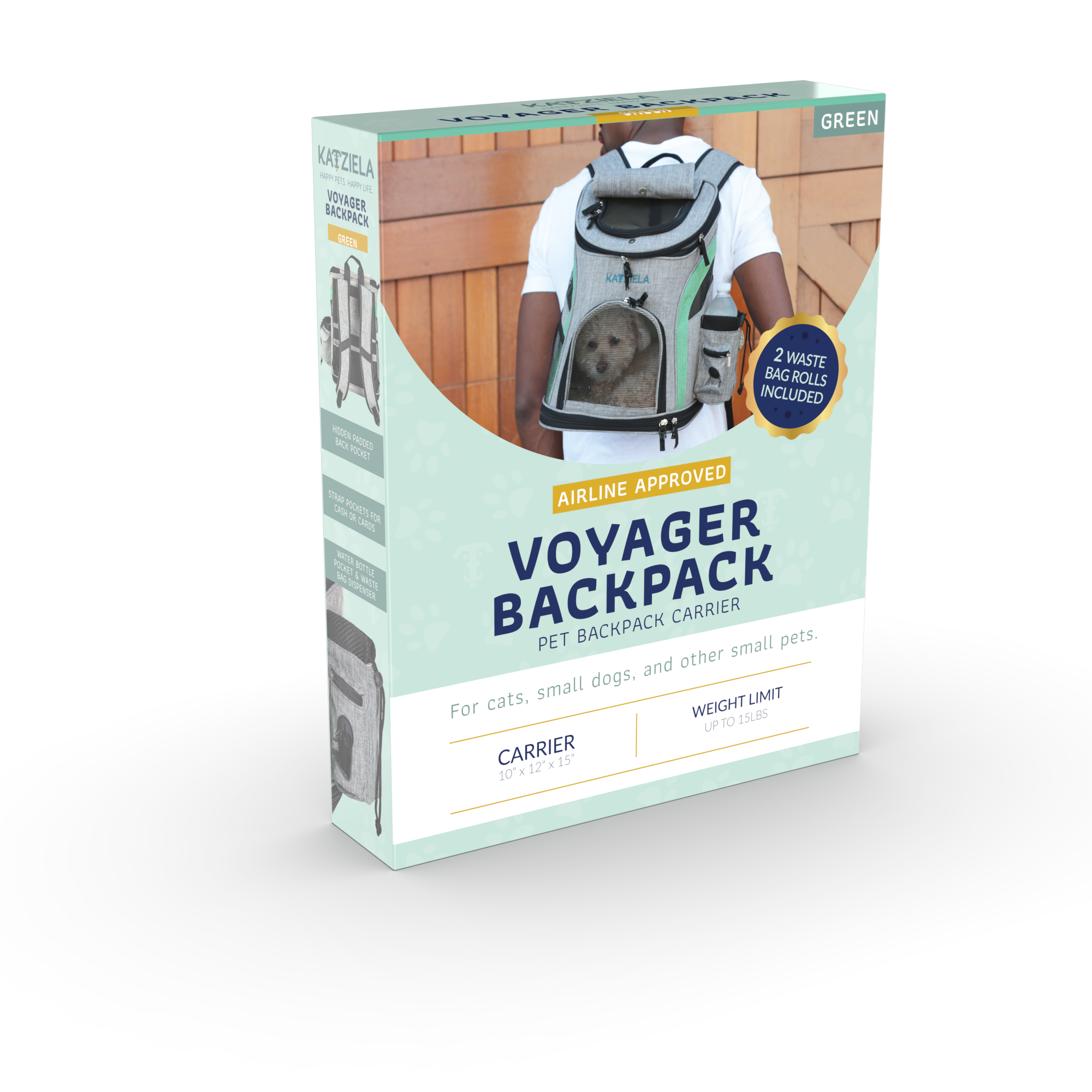 Katziela - Wholesale Pet Carrier - Cat/Dog - Pet Carrier Voyager Backpack For Dogs and Cats Red and Green9