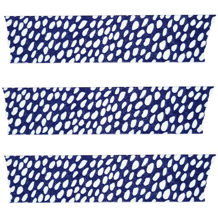 beve! - Wholesale Washi Tape - Navy Blue Organic Dot Washi Tape