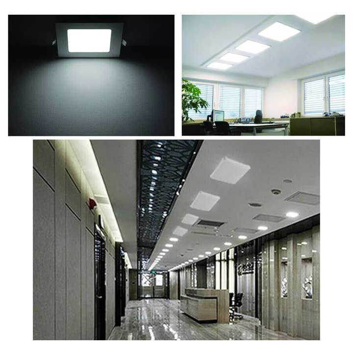 Ledsone - Wholesale Chandelier/Hanging Light - LED Recessed Spotlight Downlight in Cool White Slim Square ~14363