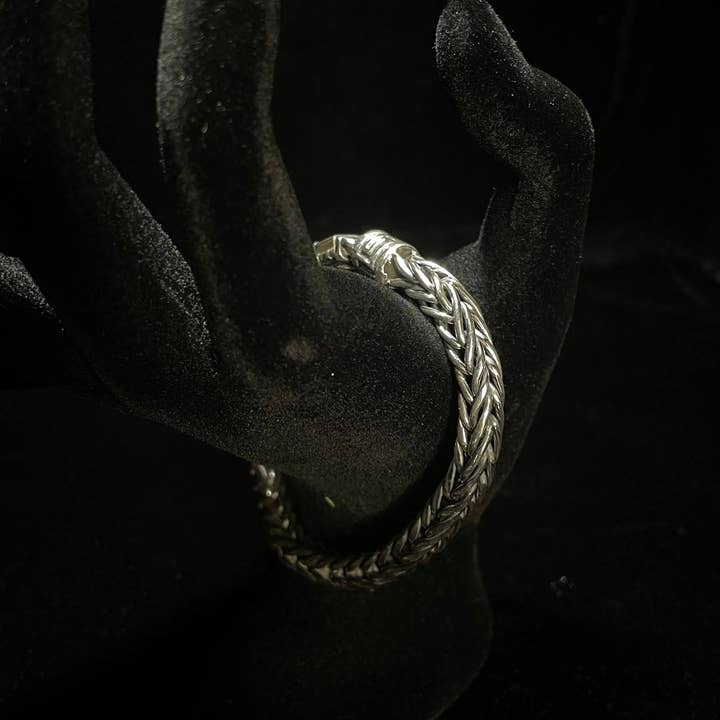 Regul Silver – wholesale Link & chain bracelet – Premium Fox Tail Men's Bracelet |Sterling Silver