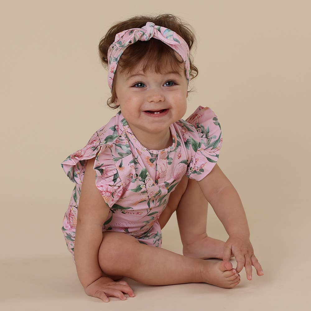 Snuggle Hunny - Wholesale Bodysuit (Non-Footed) - Baby - Pink Wattle Short Sleeve Organic Bodysuit2