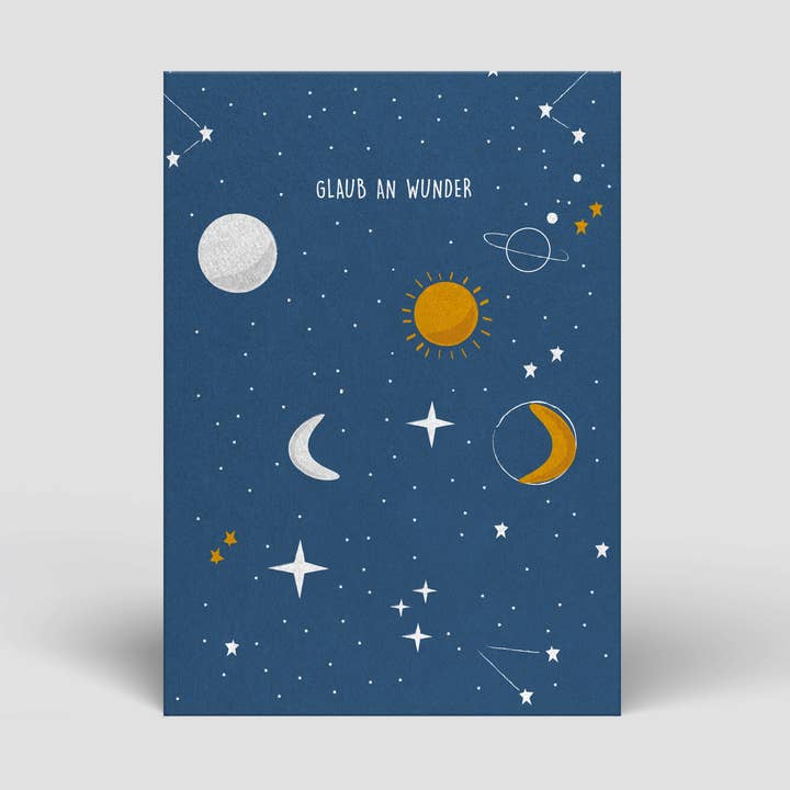 Cartolina postale - Credere nei miracoli - N° 109 per la vendita all'ingrosso da parte di Naturbedacht