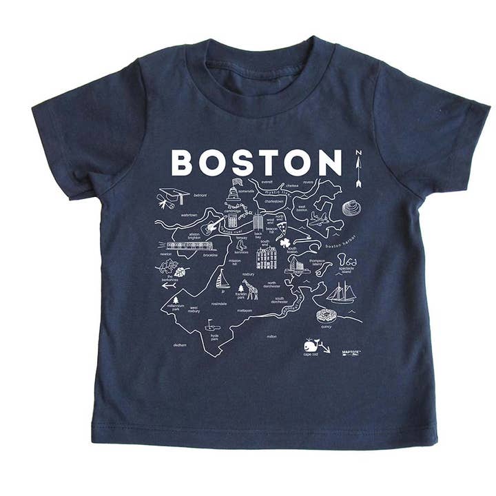Boston Toddler Tee for wholesale by Maptote
