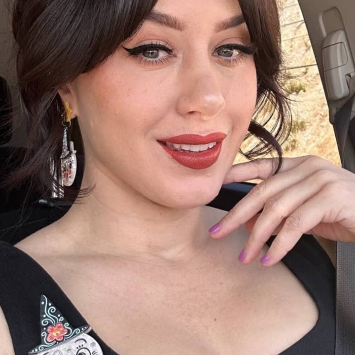 Lipstick & Chrome - Wholesale Dangle Earrings - Bloomin' Luna Witch Earrings by Johanna Parker5