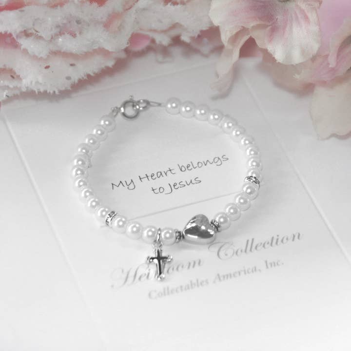 Collectables America - Wholesale Beaded Bracelet - Kids - My Heart Belongs to Jesus Bracelet CJ-194-5
