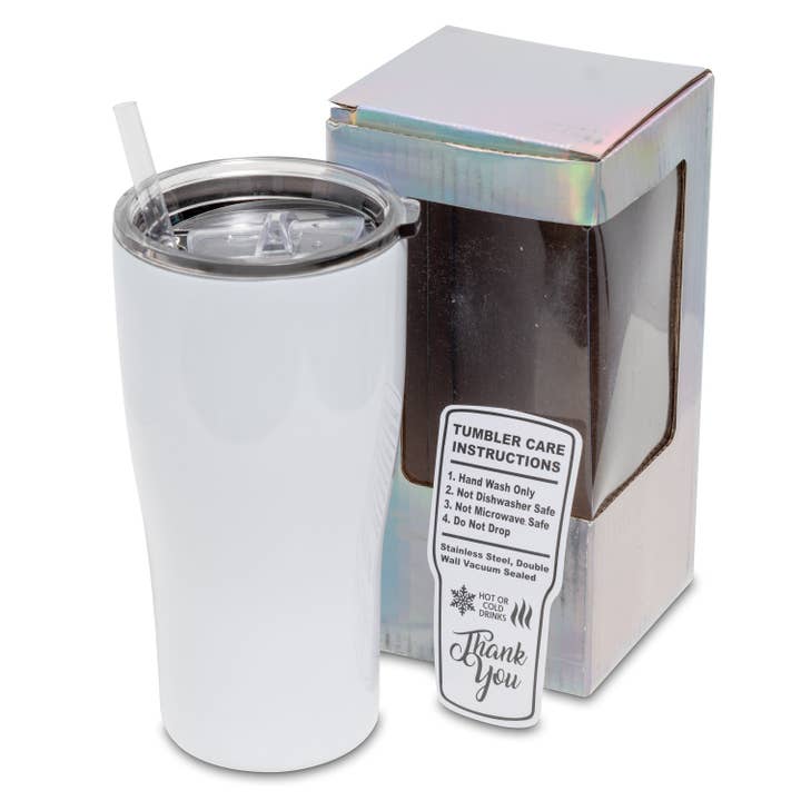 Makerflo 20 oz Sublimation Curve Tumbler for wholesale by MakerFlo