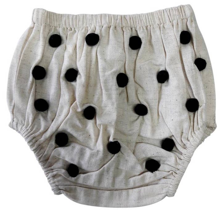 Yo Baby - Vente Couvre-couches/protection pour sous-vêtements – bébé - Couvre-couche Pom-Pom (noir)