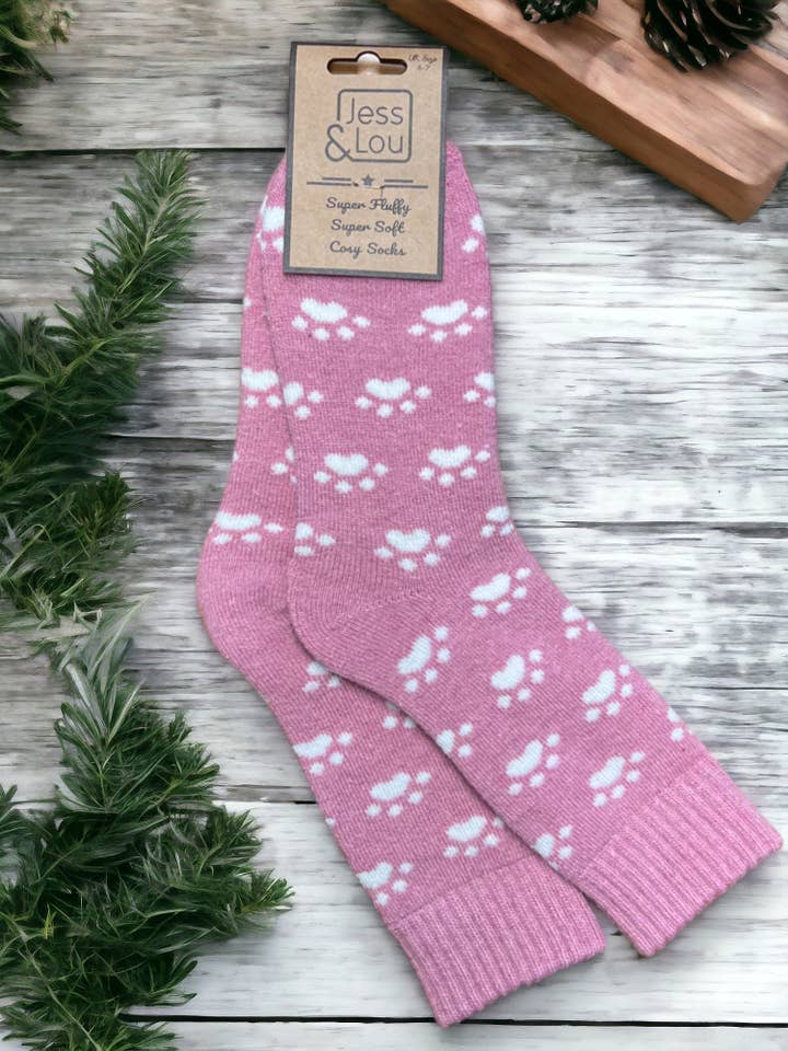 Jess & Lou – wholesale Socks – Women's – Pouncing Paw Ribbed Socks
