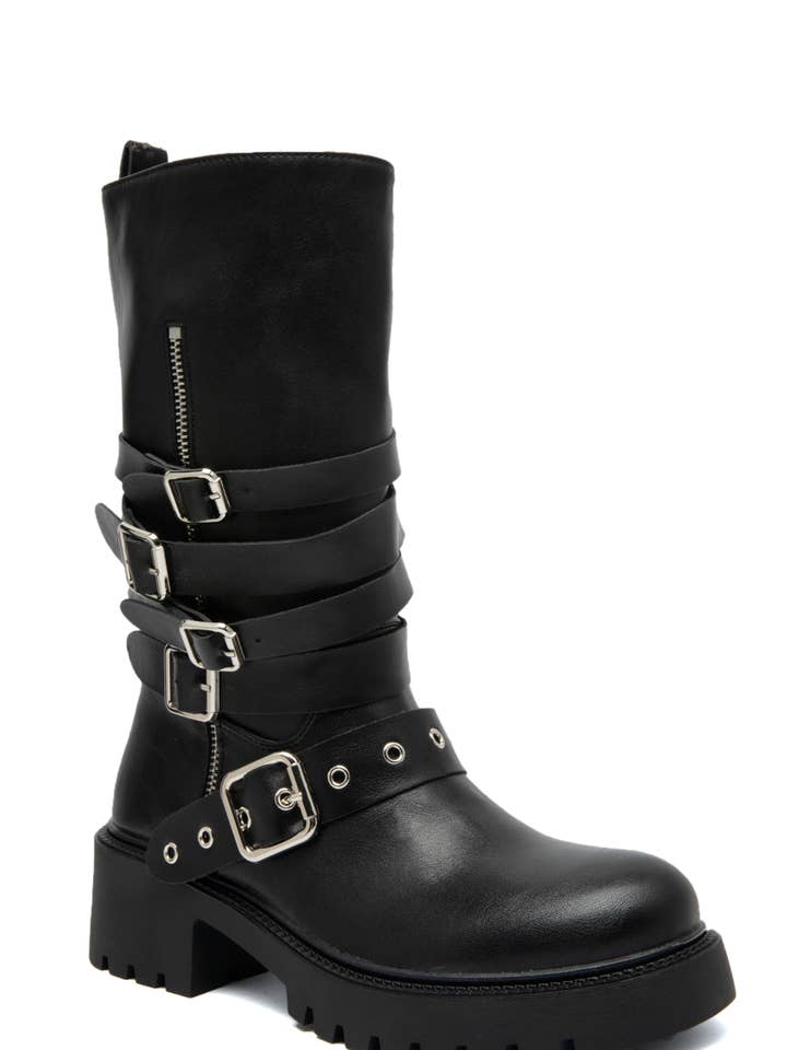 Black FLAT BOOTS - victorria for wholesale on Faire4