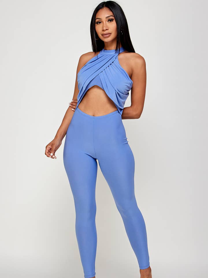 Jumpsuit mit Stehkragen für den Großhandel von Spring Haze Inc.