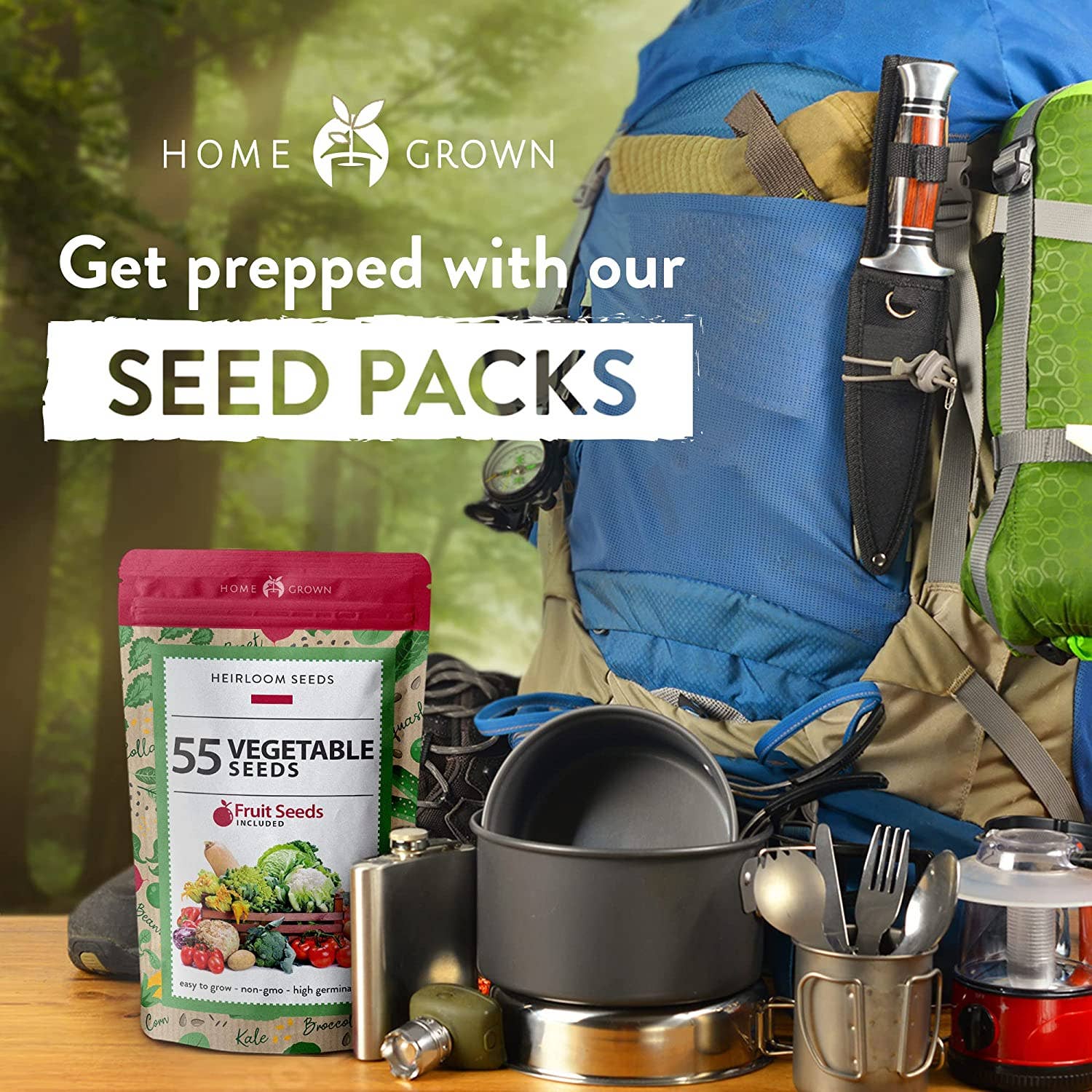 Homegrown Garden - Wholesale Plant Seeds - 55 Heirloom Vegetable Seeds - 27,500+ Non GMO Seeds3