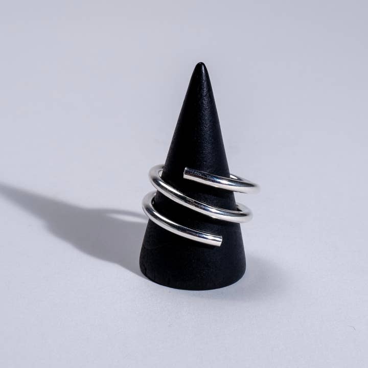 Metrix Jewelry - Wholesale Band/Stacked Ring - Industrial Spiral Ring in Sterling Silver