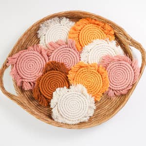 Purchase Wholesale macrame coasters. Free Returns & Net 60 Terms on Faire