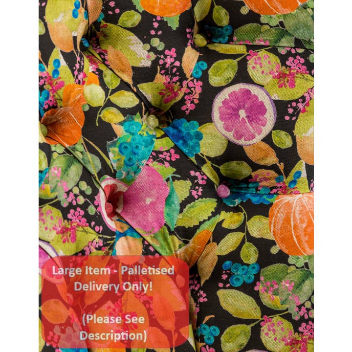 McGowan & Rutherford Ltd – wholesale Chair – Handmade Citrus Fruit Button Back Occasional Chair UK3