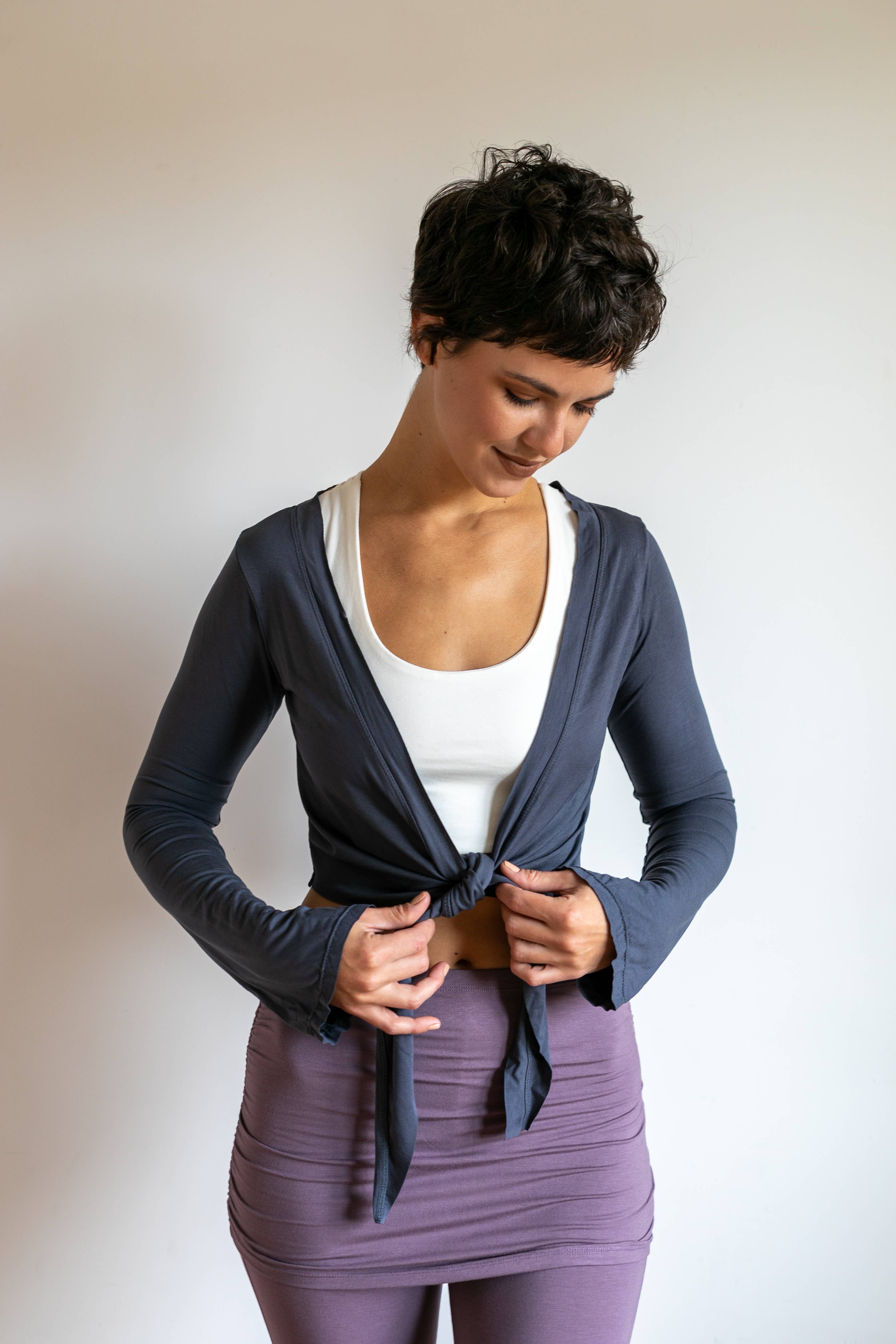 Paramita Designs - Wholesale Jacket - Women's - Yoga Wrap Ballet Mini Jacket3