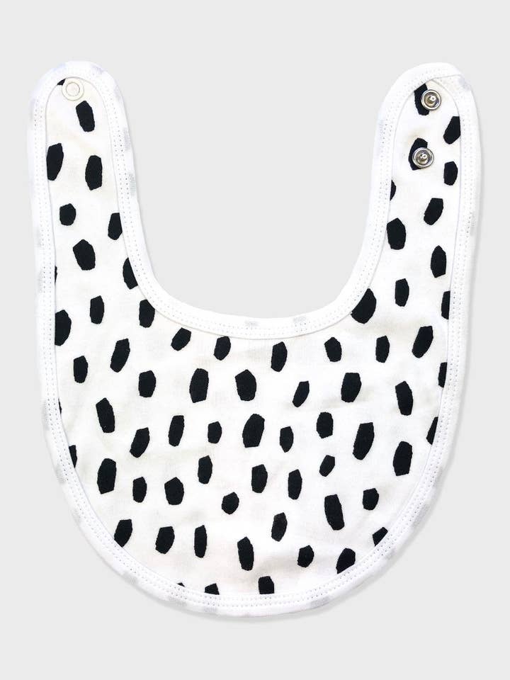Baby Bib - Black Cheetah for wholesale by Kit & Cradle
