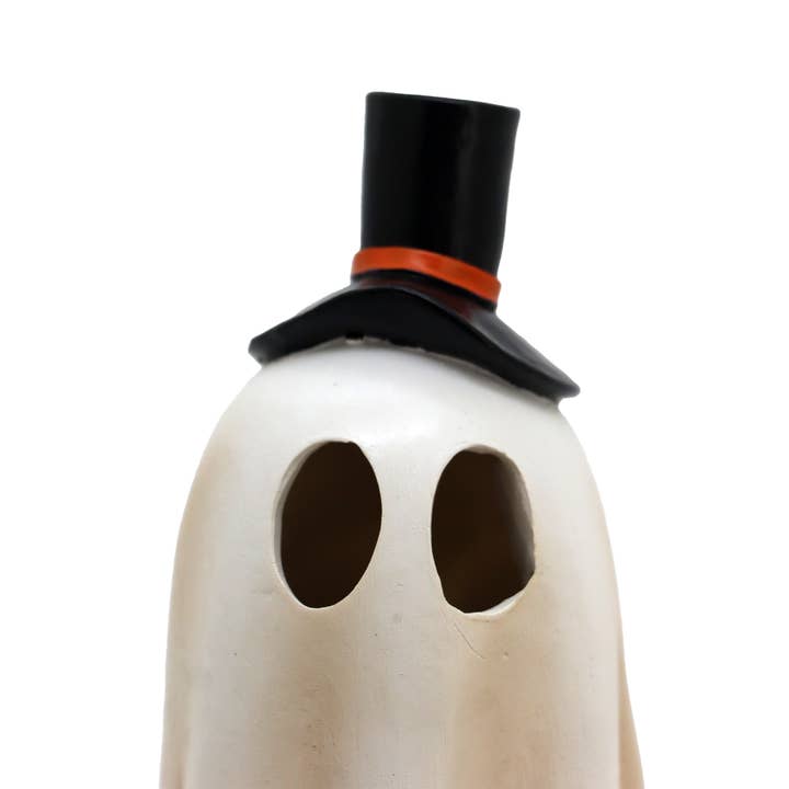 Paris Loft Inc – wholesale Dekorativ statyett – Uppsättning av 2 Polyresin Halloween spökfigur med LED-lampor
