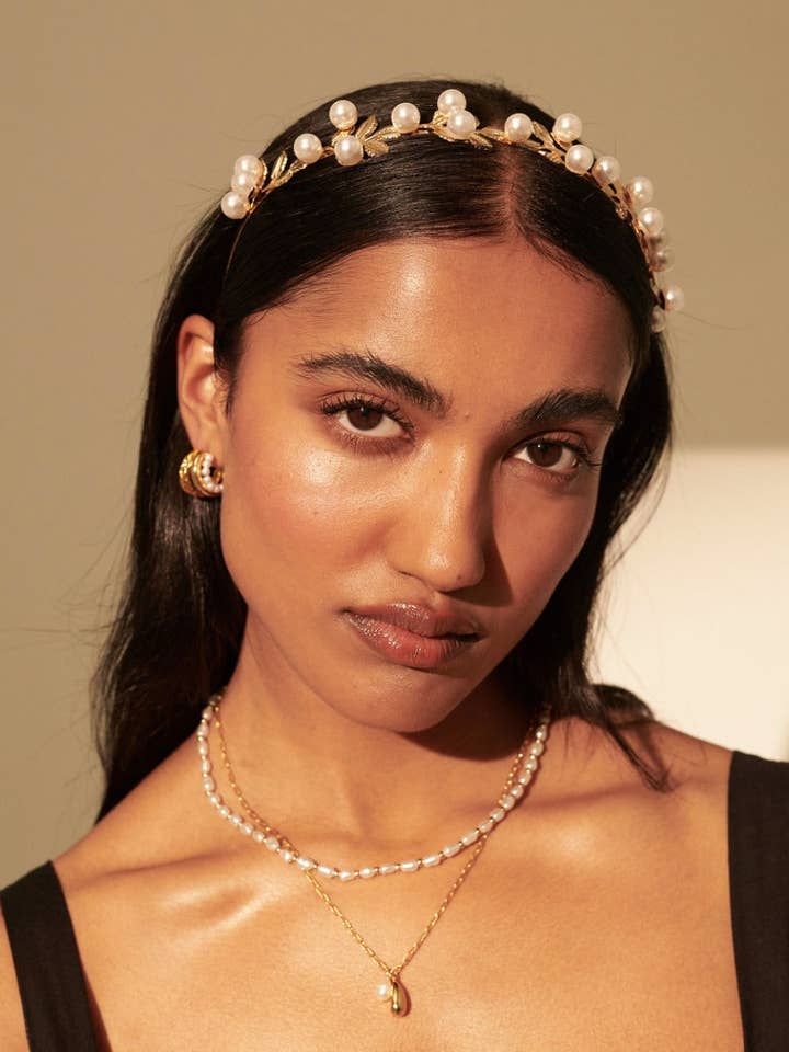 Bubble Leaf Statement Headband for wholesale by Angels Whisper Accessories