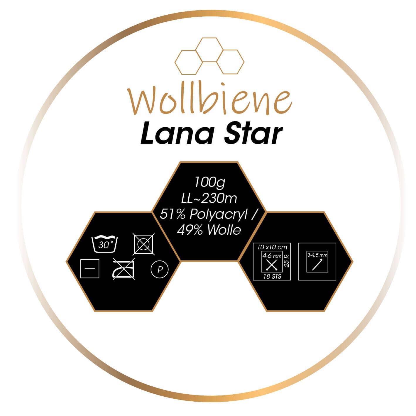 Wollbiene – Großhandel Garn – Wollbiene Lana Star 100g mit 49% Wolle5