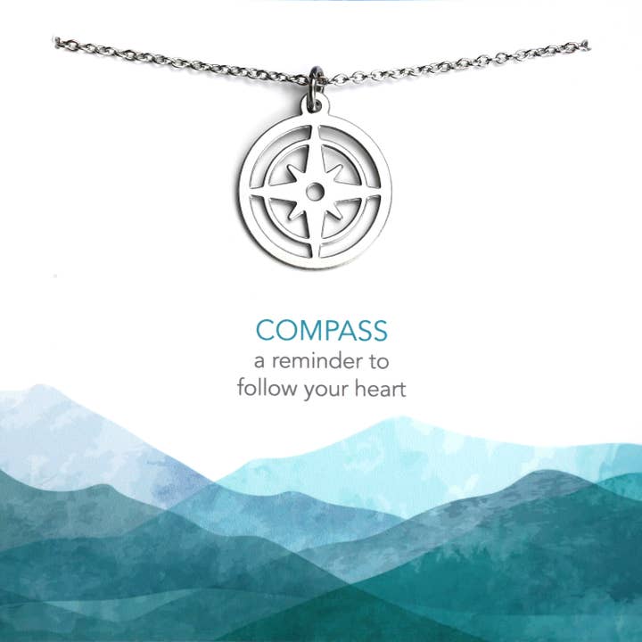 Compass Necklace for wholesale by Melissa Lew