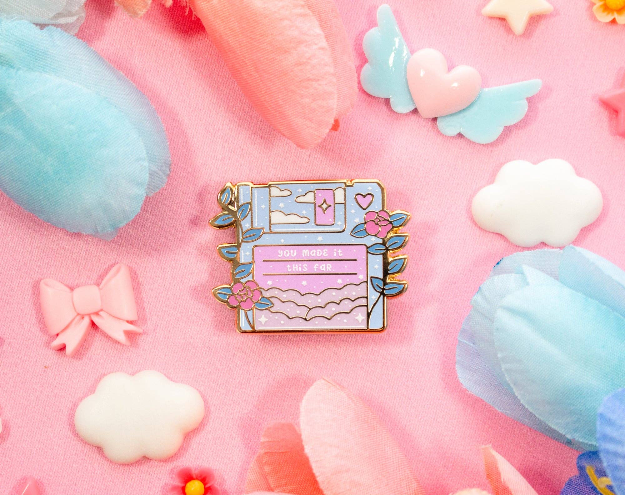 Unicorn Eclipse - Wholesale Lapel Pin/Button - Floppy Disk Enamel Pin2