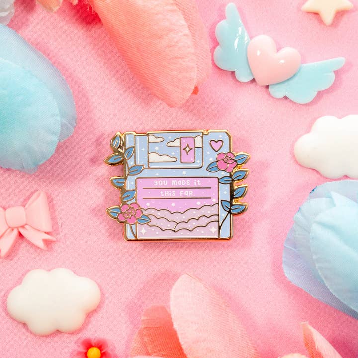 Unicorn Eclipse - Wholesale Lapel Pin/Button - Floppy Disk Enamel Pin2