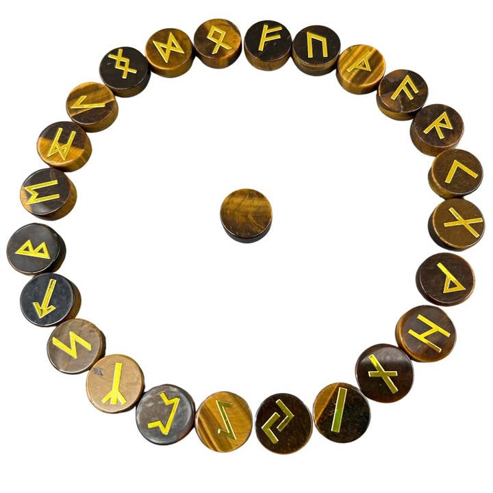 Crystal River Gems LLC - Wholesale Spiritual Stone/Crystal - Gemstone Rune Stones ( 25 Pc Sets )5