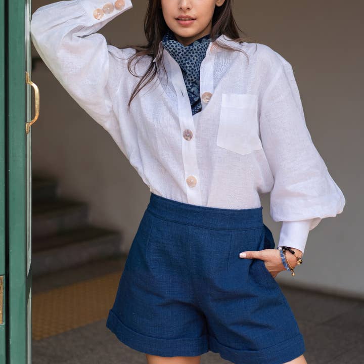 Short Femme Indigo pour la vente par Dame Pach Bangkok