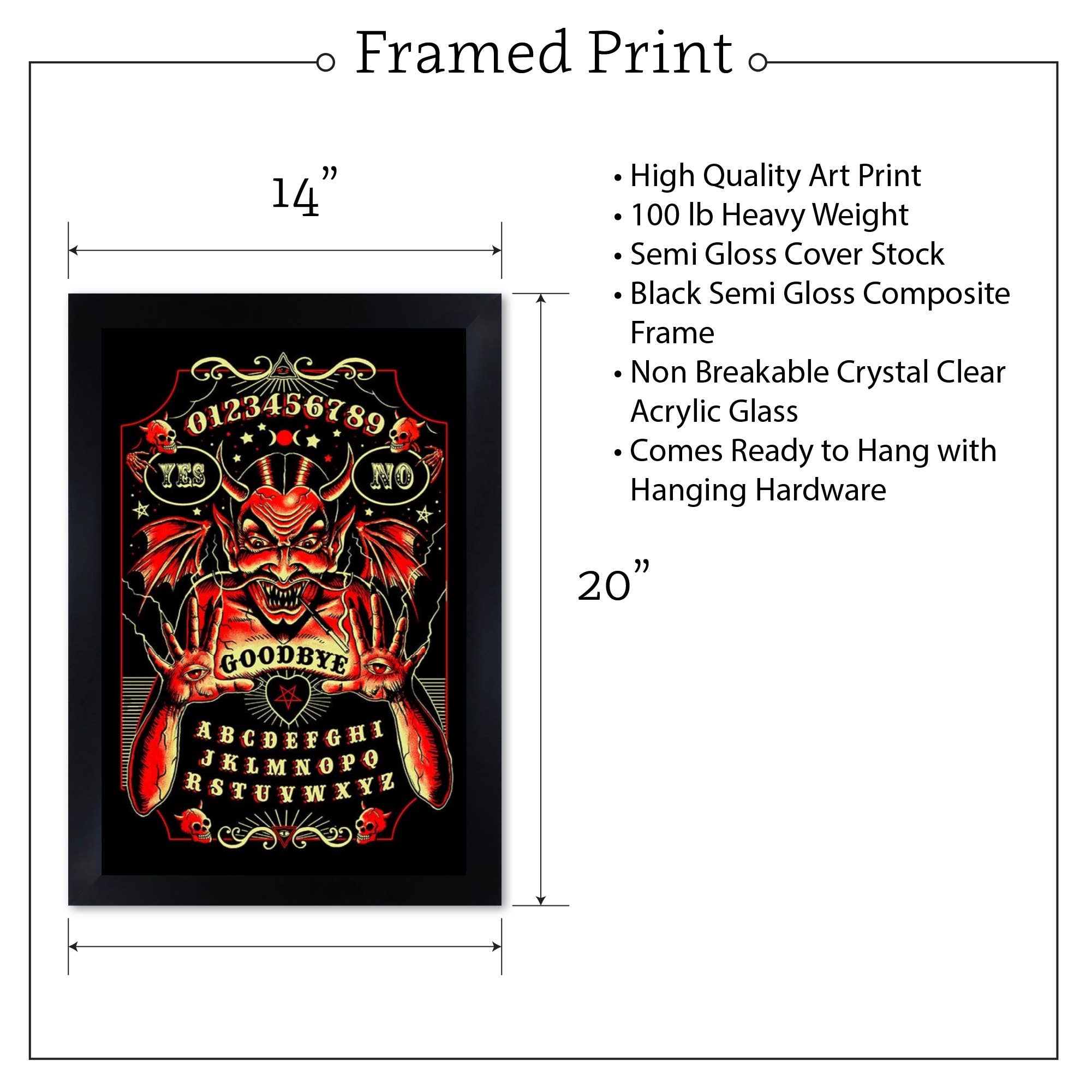 Black Market Art - Wholesale Art Print - Devil Spirit Board - Art Print3
