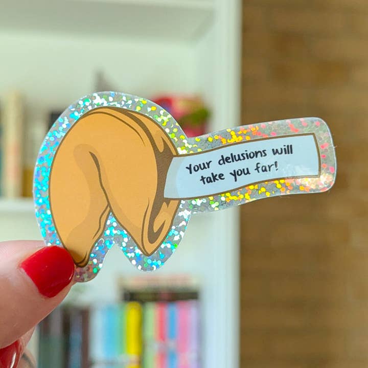 fortune cookie sticker for wholesale by allymakesmagic