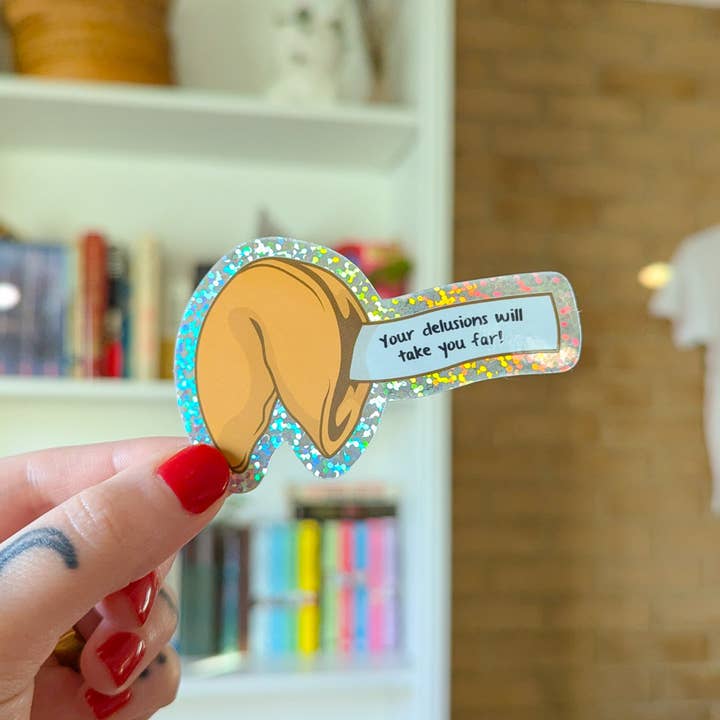 fortune cookie sticker for wholesale by allymakesmagic