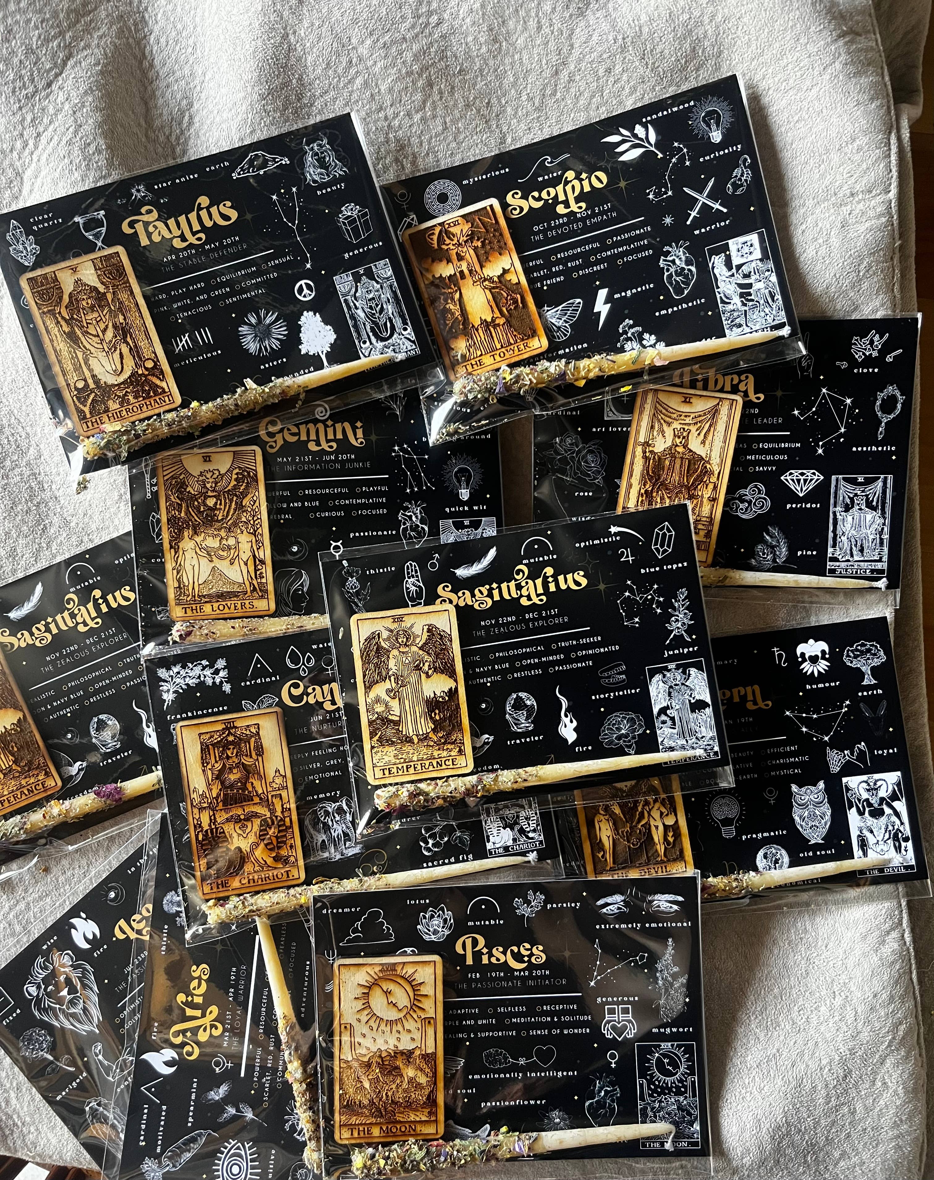 The Chaotic Good (previously The Great Cosmic Trust) – wholesale Wood wall art – The Birthday Ritual- Solar Return altar- Astrology/ Zodiac 13