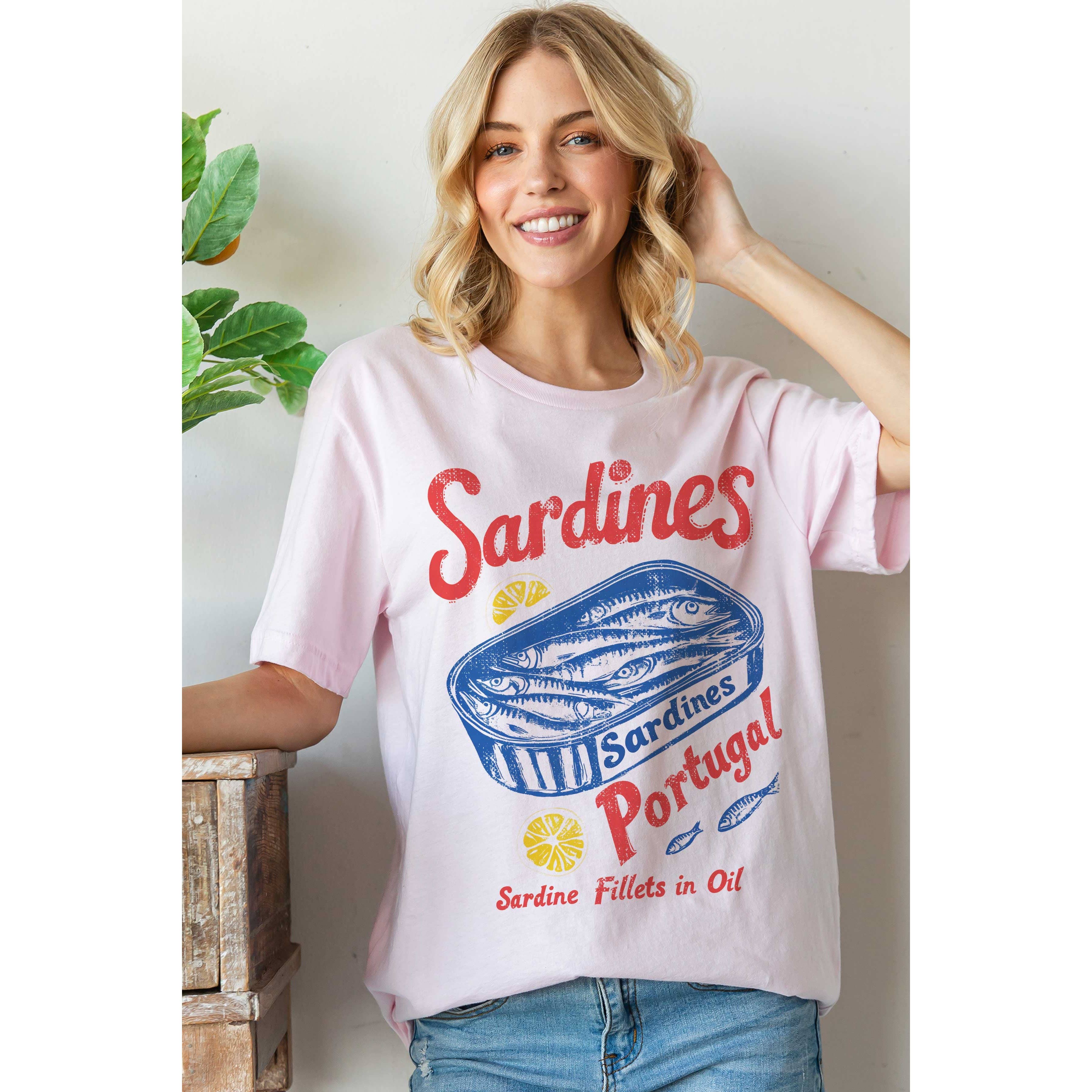 BLUME & CO. - Wholesale T-Shirt (Graphic) - Women's - SARDINES PORTUGAL Oversized Graphic Tee3