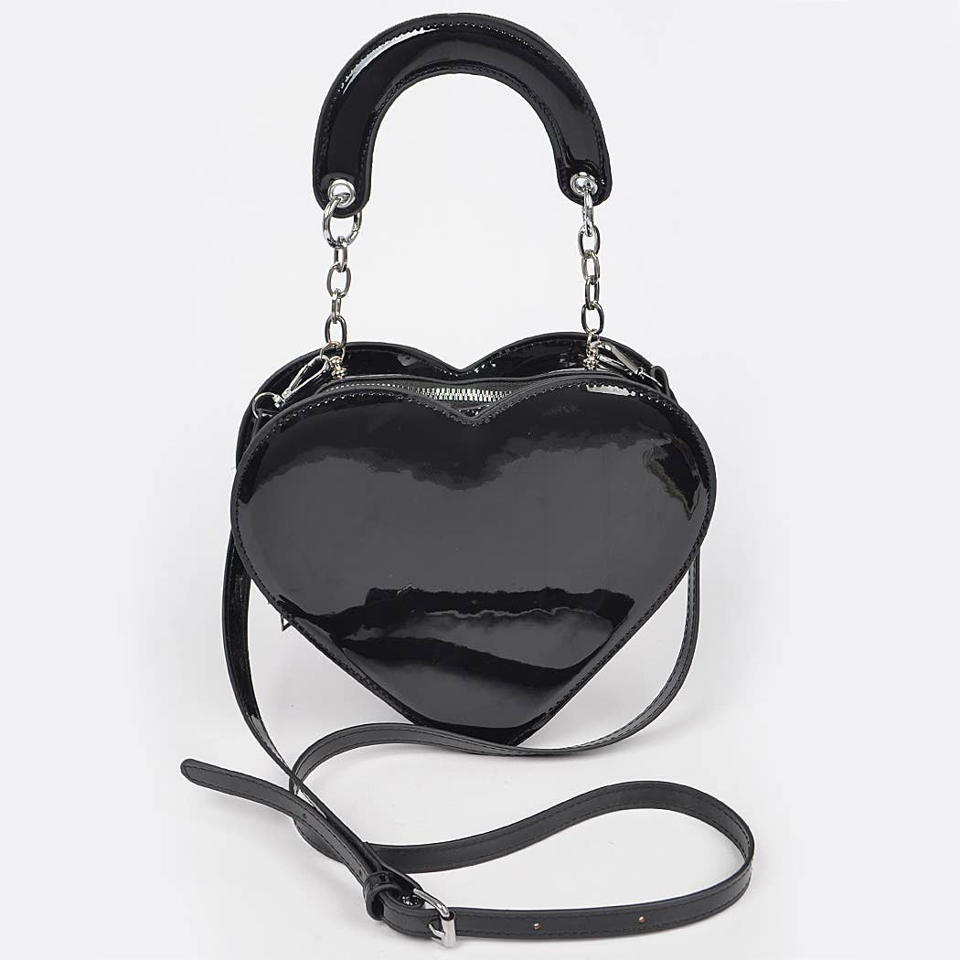 3AM BY H&D ACCESSORIES - Wholesale Crossbody Bag - Women's - Enamal Heart Shape Crossbody Bag8