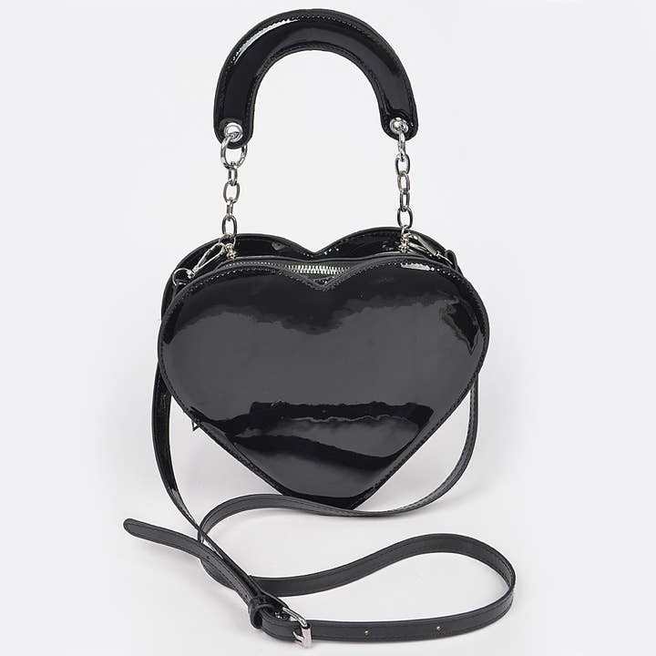 3AM BY H&D ACCESSORIES – Engroshandel Crossbodytaske - Dame – Emalje Heart Shape Crossbody taske8