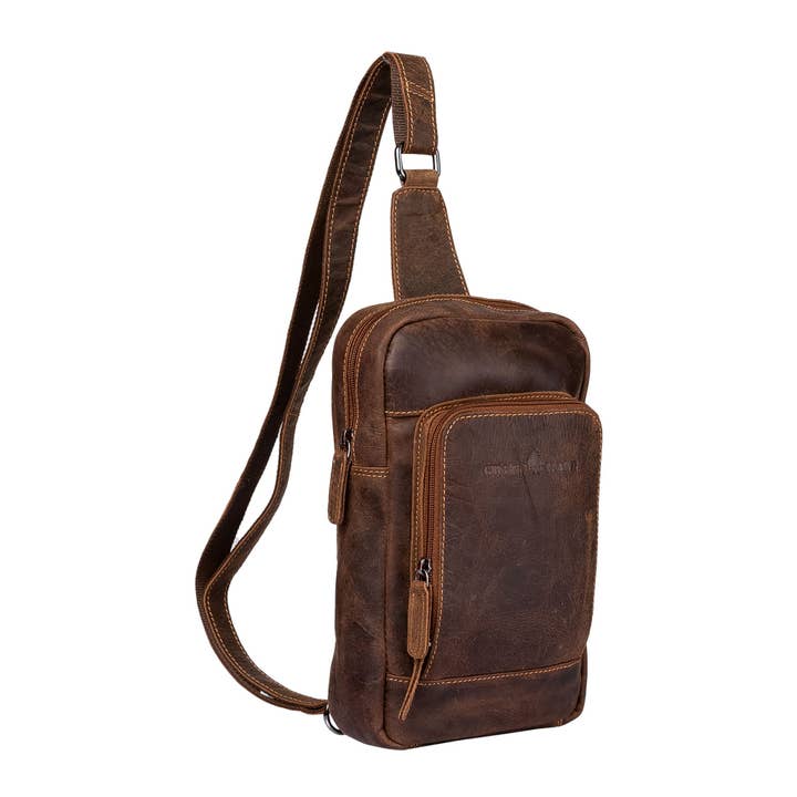 Greenwood Leather - Wholesale Crossbody Bag - Unisex - Leather Crossbody Bag Hamilton GW6806