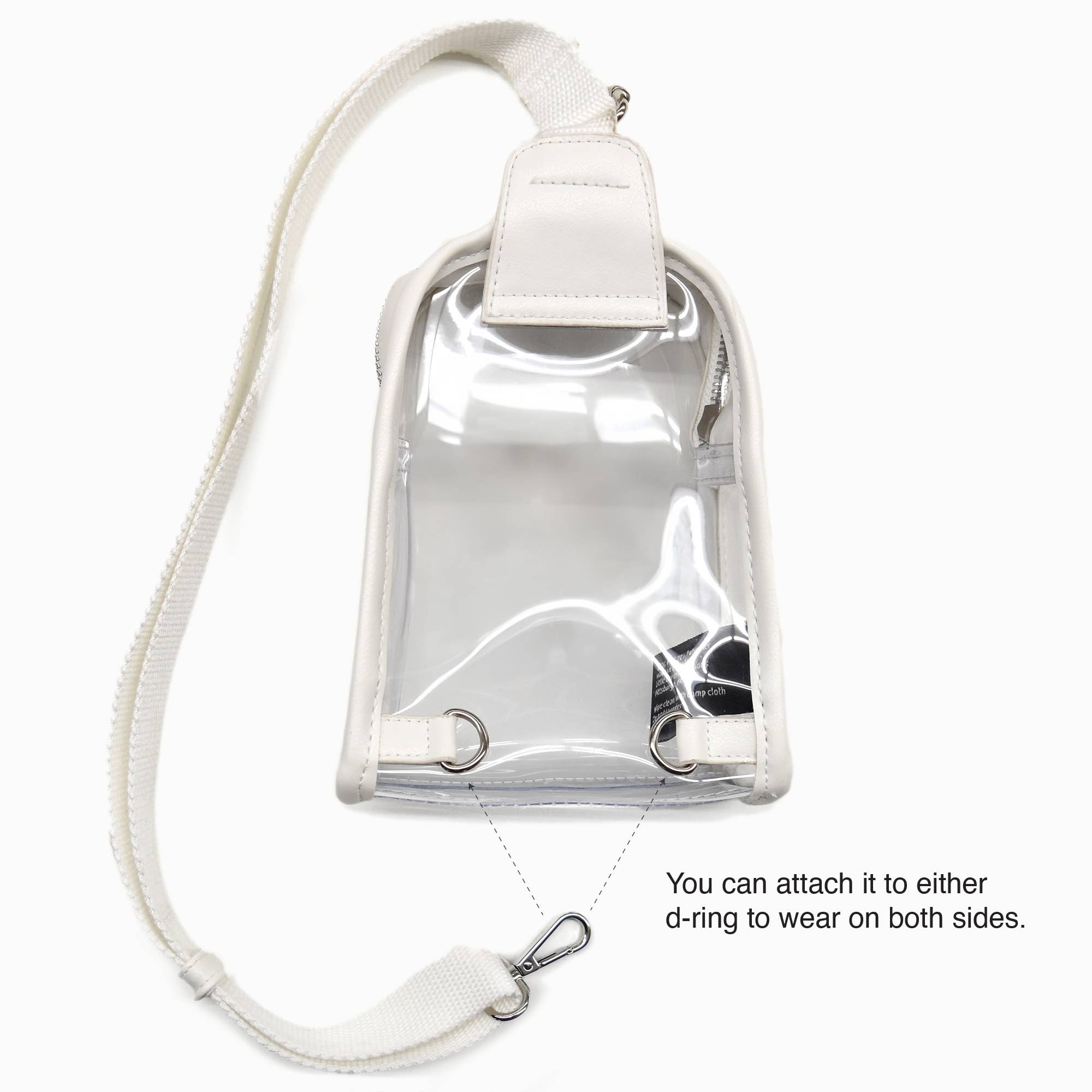 Little Earth Productions - Wholesale Crossbody Bag - Unisex - NFL Detroit Lions Clear 3D Mini Sling4