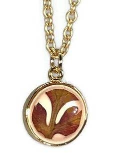 Botanic Inspirations Red Fern Ultra Small Necklace for wholesale by Shari Dixon
