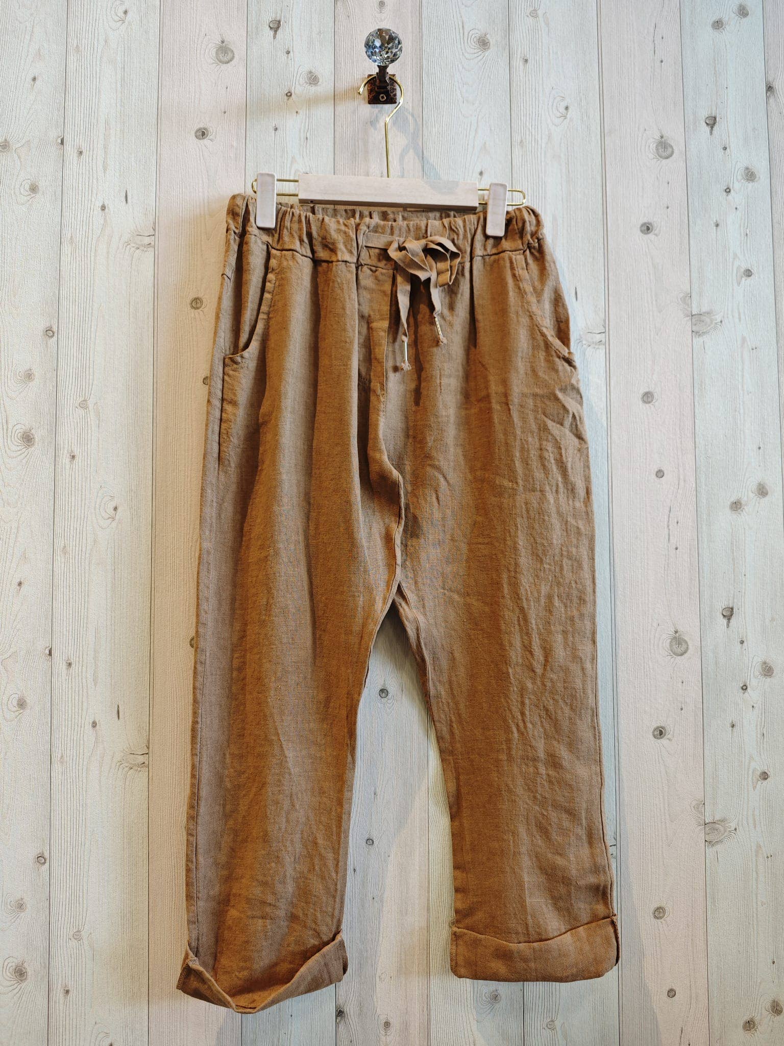 Linen & More - Wholesale Broek - Dames - REF 88433 linnen piratenbroek 100%2