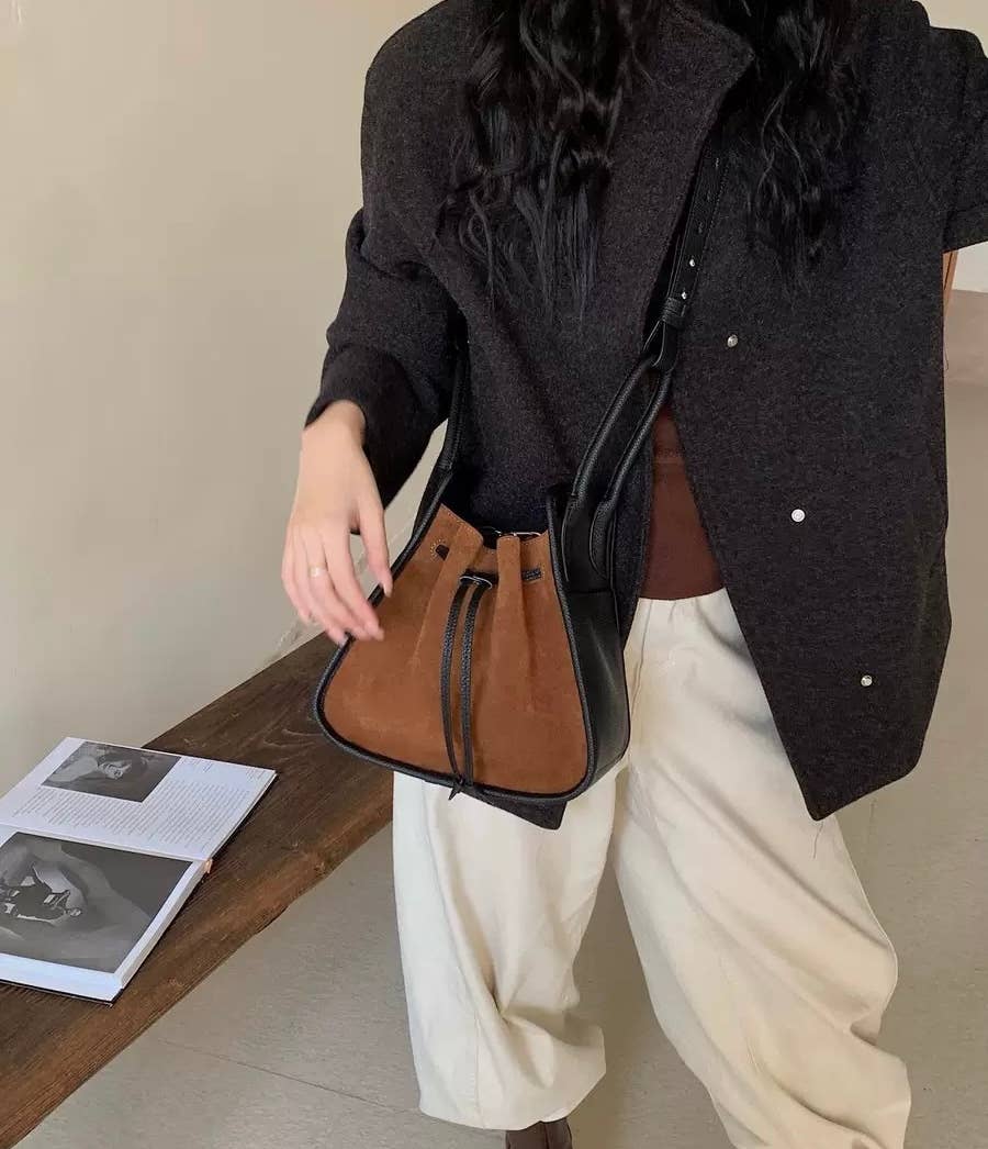 Sook Stainable - Wholesale Draagtas - Dames - Schoudertas met trekkoord van volnerfleer9